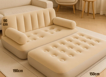 Multi-functional 3-in-1 Inflatable Sofa Bed - With Built-in Air Pump