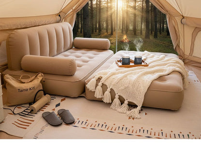 Multi-functional 3-in-1 Inflatable Sofa Bed - With Built-in Air Pump