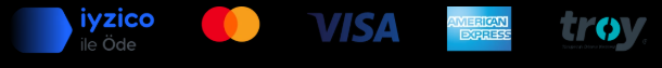 iyzico ile Öde, Mastercard, Visa, American Express ve Troy